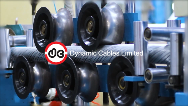 Industrial machinery at Dynamic Cables plant manufacturing Green Building Wires.
