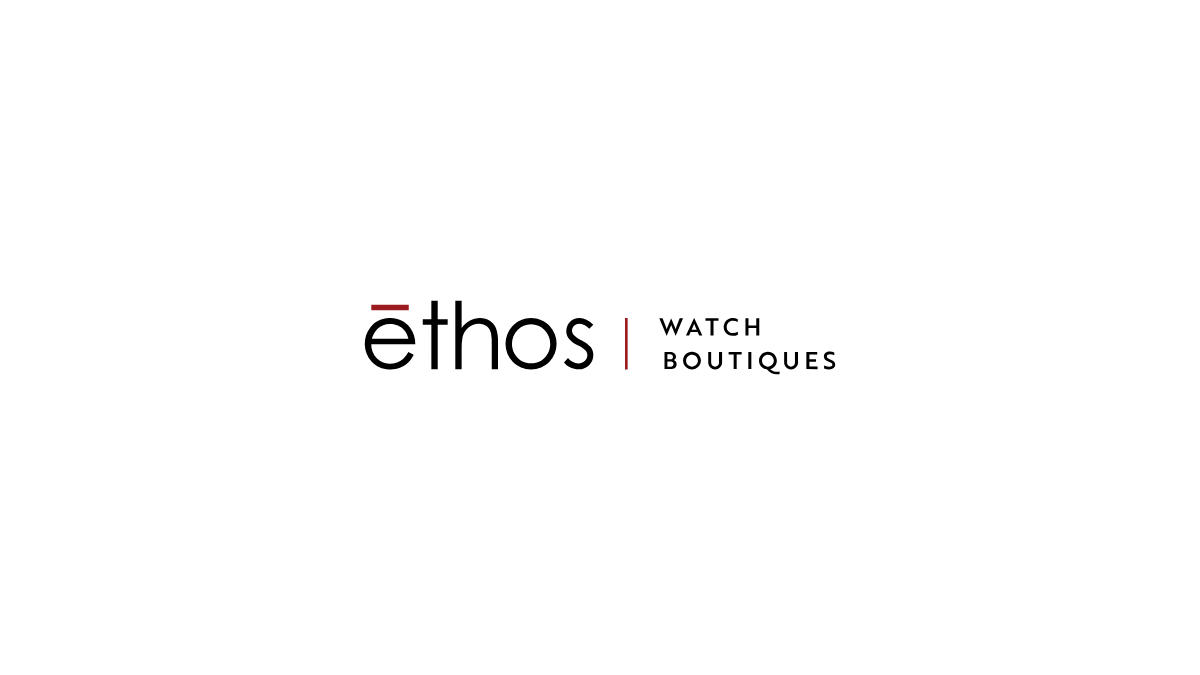 90 Boutiques: Ethos’ New Era of High-Luxury 1 Official logo of Ethos Watch Boutiques featuring the brand name in black lowercase typography with a red bar above the "e," accompanied by the "Watch Boutiques" descriptor in a clean sans-serif font.