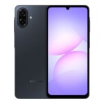 Samsung Galaxy A07 5G in Black showing front and back view.