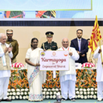 President Murmu launching the Karmayoga campaign poster.