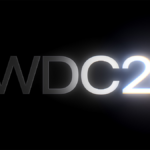 Official Apple WWDC26 logo featuring 'WWDC26' in sleek, metallic typography with a vibrant, glowing chromatic aberration effect at the base against a dark background, symbolizing the event's 2026 focus on AI advancements.