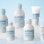 A group of Illiyoon Ceramide Ato skincare products including the ATO Concentrate Cream, Lotion, Soothing Gel, and Top to T...