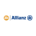 The combined logo of the Allianz Jio Reinsurance joint venture featuring the orange Jio brand mark and the blue Allianz corporate logo.