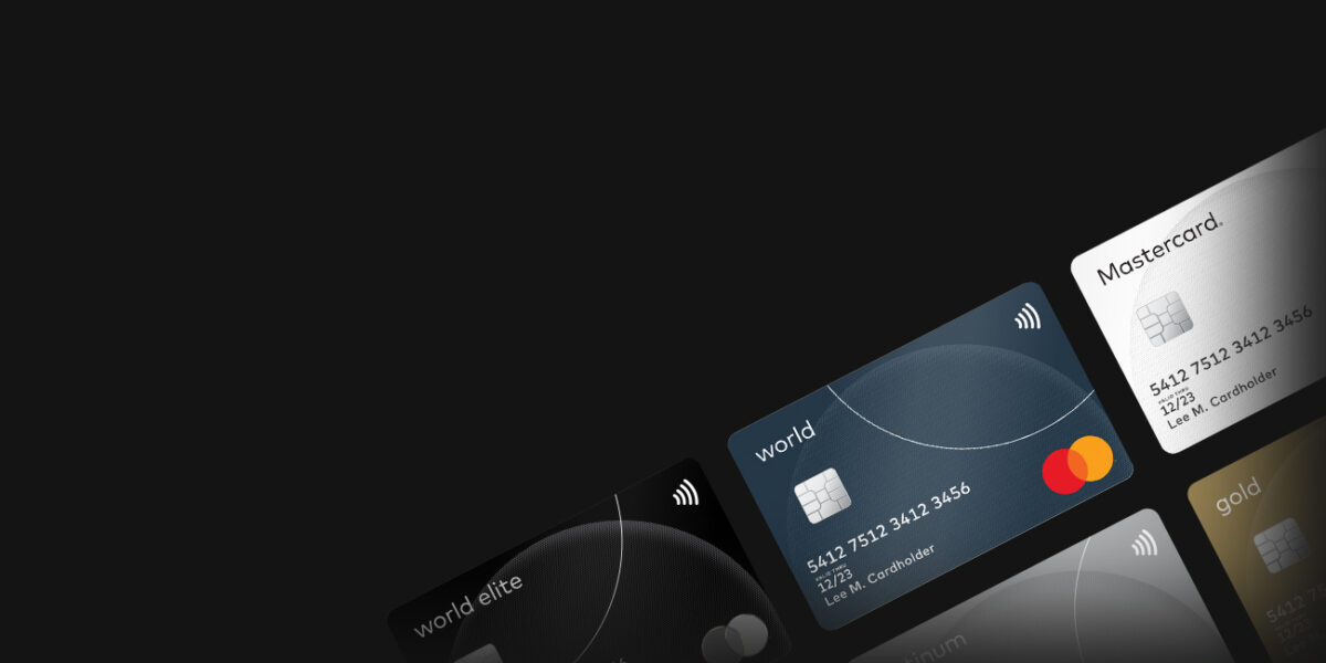 Mastercard ‘Move’ India: The ‘UPI for the World’ is Finally Here for SMEs and Students 2 A premium arrangement of Mastercard tiers, including World Elite, World, and Gold cards, against a sleek dark background.