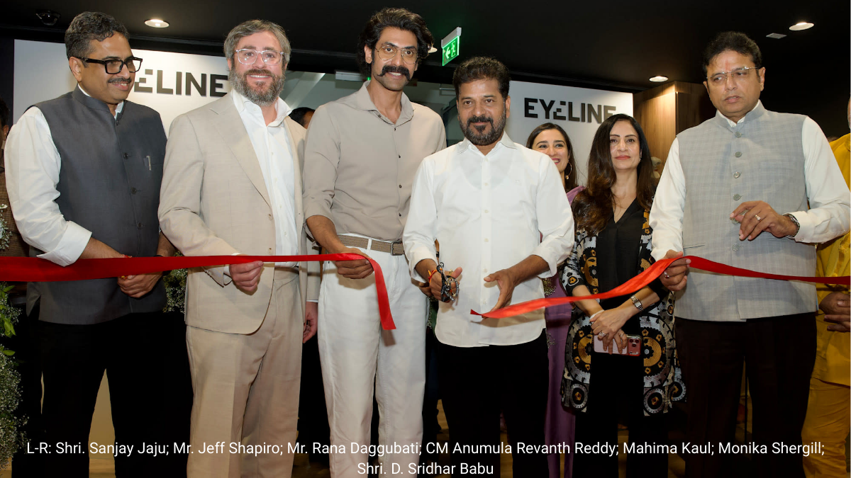 Netflix x Eyeline Studios: Unveiling the Future of Global Storytelling in Hyderabad 1 CEO Jeff Shapiro, CM Revanth Reddy, Rana Daggubati, and other dignitaries cutting the red ribbon at the inauguration of Eyeline Studios in Hyderabad.