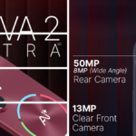 AI+ Nova 2 Ultra 5G official launch poster featuring Mumbai Indians and Kolkata Knight Riders logos with 50MP camera specs.