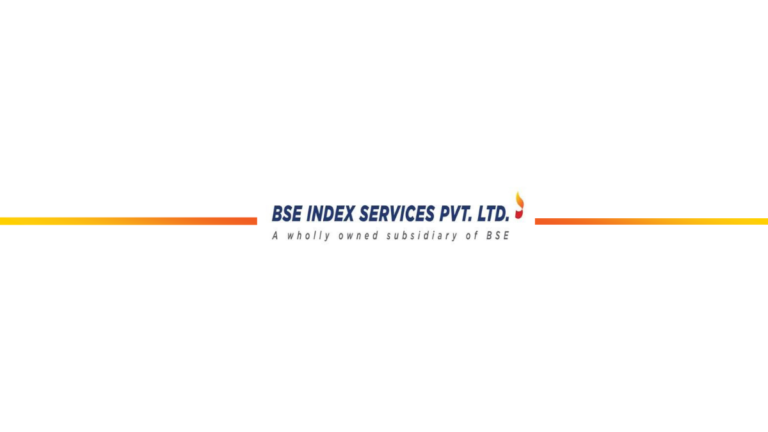 BSE Index Services logo with a flame icon and subsidiary text for the housing finance index tracker in India.
