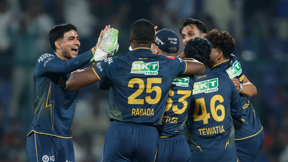 TATA IPL 2026 Match 14: Shubman Gill & Rashid Khan Power GT to Heart-Stopping 1-Run Win in DC vs GT 1 Gujarat Titans players including Shubman Gill, Kagiso Rabada, and Rahul Tewatia celebrate a dramatic 1-run victory over Delhi Capitals in TATA IPL 2026 Match 14.
