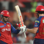 Priyansh Arya and Cooper Connolly fist-bump during their record PBKS partnership against LSG in IPL 2026.