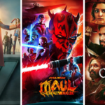 Poster collage featuring major OTT launches for April 2026: The Boys Season 5 on Prime Video, Star Wars Maul Shadow Lord on JioHotstar, and Shahid Kapoor's O’Romeo.