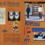 Retro orange magazine layout featuring Nigo, Jun Takahashi, and the Loyal Blue Air Force 1 for Indian streetwear fans.