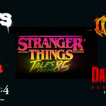 Logos of The Boys, Stranger Things Tales from 85, The Conjuring 4, Star Wars Maul, and Daredevil Born Again Season 2.