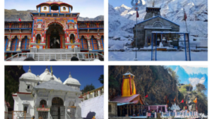 Social media post from @narendramodi in Hindi with temple photo, marking the Chardham yatra opening.