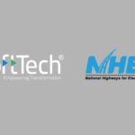 SoftTech and NHEV logos on a grey background representing India's new unified EV highway approval portal