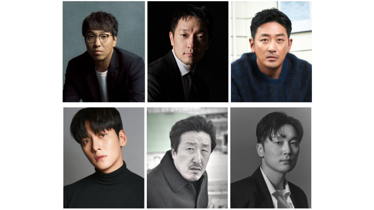 Six portrait headshots of the male cast and director for the Netflix political drama The Generals in India.