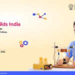 A schoolgirl working on a science project next to vivo Ignite scholarship and registration details for India.