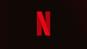 The red Netflix letter N logo centered on a plain black background, illustrating the streaming service update.