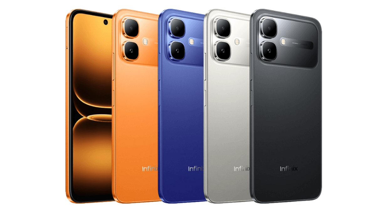 Can a budget phone genuinely manage offline calls? 2 Four colour variants of the Infinix Smart 20 showing the large front display and distinct dual rear camera islands.
