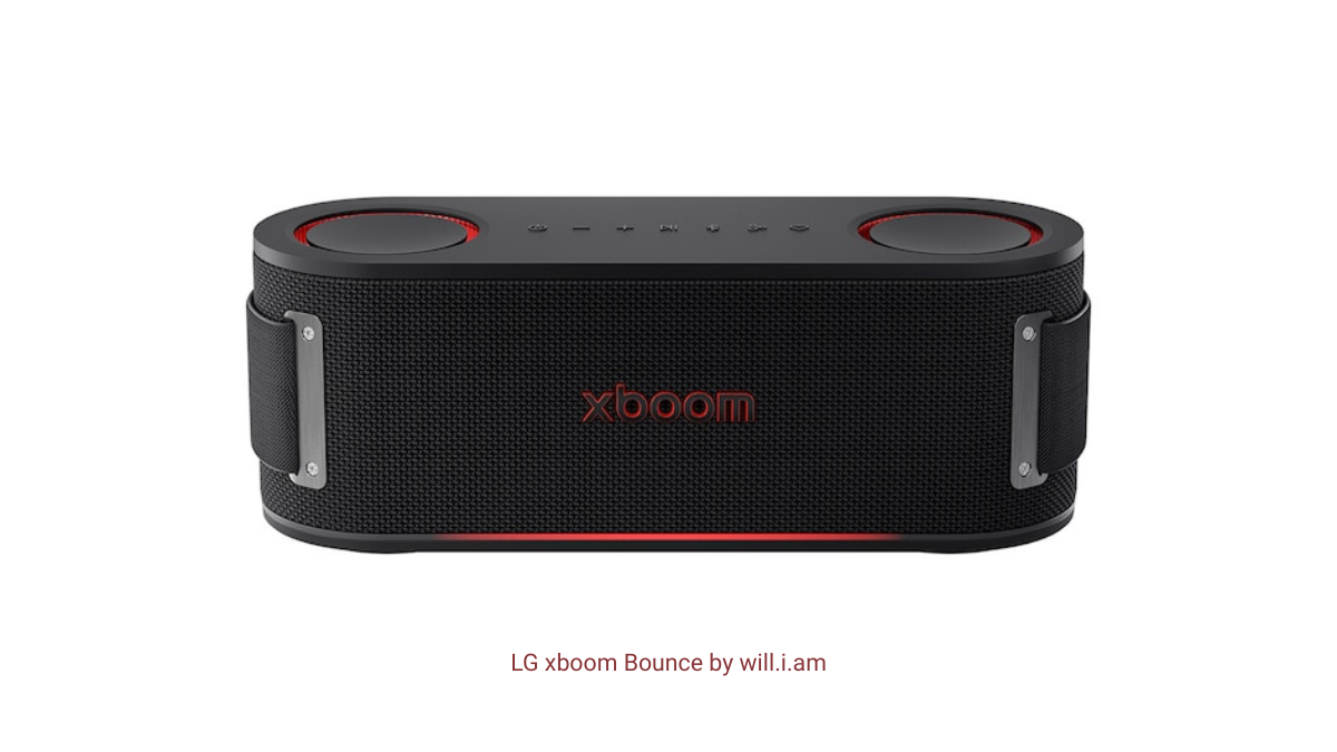 Danish acoustic engineering comes to a ₹9,999 speaker 1 Black rectangular speaker with red xboom text and red LED illumination rings on a white background audio.