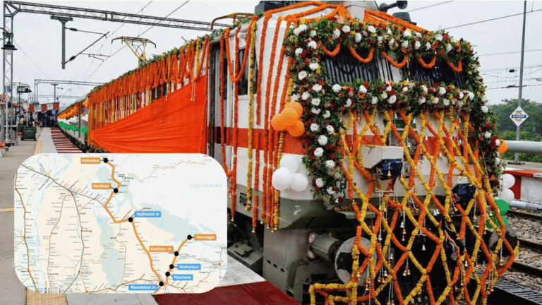 The direct railway link uniting Kumaon and Garhwal regions