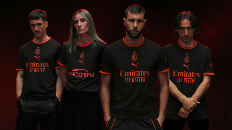 UV-reactive accents transform the AC Milan 26/27 third kit