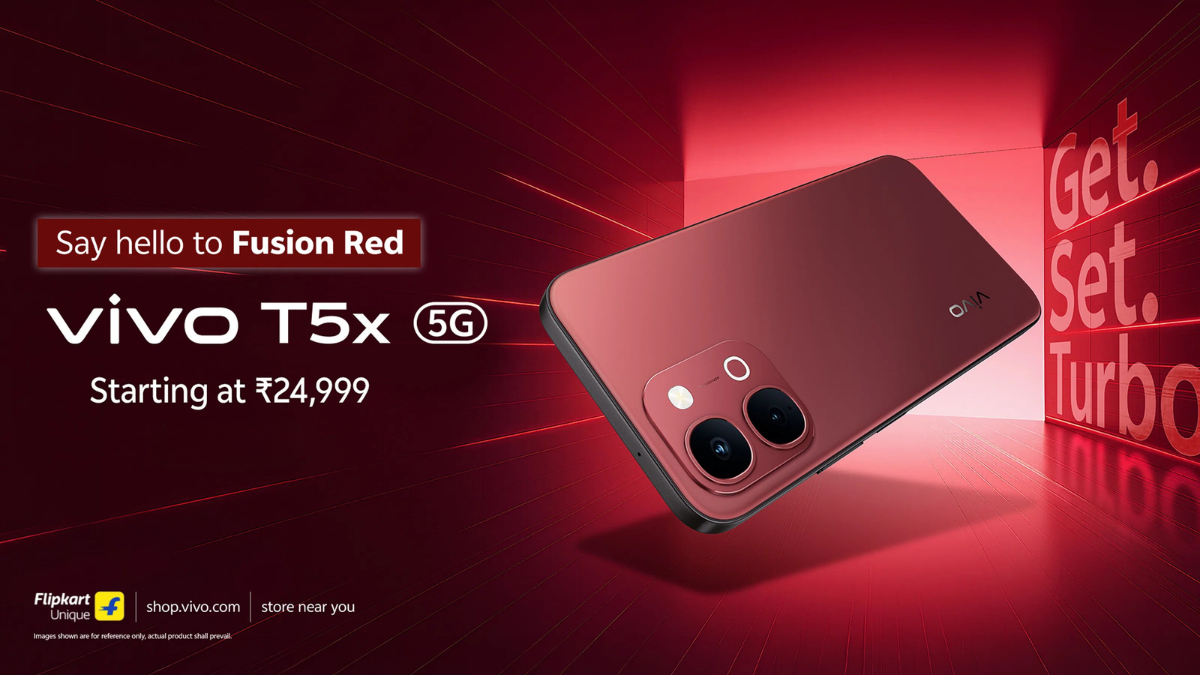 A vibrant Fusion Red finish joins the vivo T5x 5G smartphone lineup A vibrant Fusion Red finish joins the vivo T5x 5G smartphone lineup