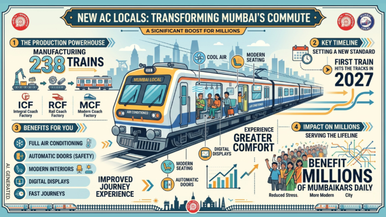 First prototype of the new Mumbai AC local fleet arrives in 2027 First prototype of the new Mumbai AC local fleet arrives in 2027