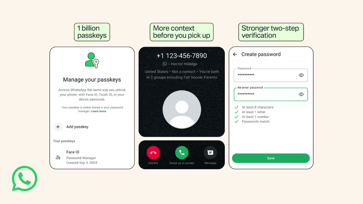 New security features replace standard PINs in the WhatsApp update New security features replace standard PINs in the WhatsApp update