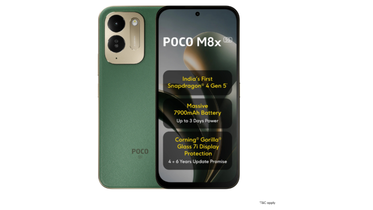 Huge 7,900mAh battery headlines the POCO M8x 5G in India Huge 7,900mAh battery headlines the POCO M8x 5G in India