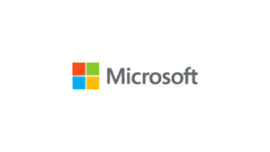 Red, green, blue, yellow squares left of grey Microsoft text on white background, India South Central cloud region.