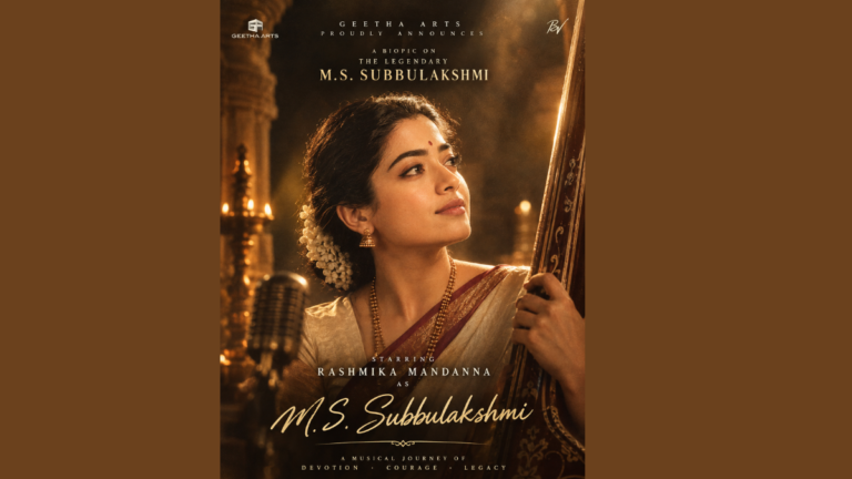 Rashmika Mandanna stars as MS Subbulakshmi in a new biographical film Rashmika Mandanna stars as MS Subbulakshmi in a new biographical film