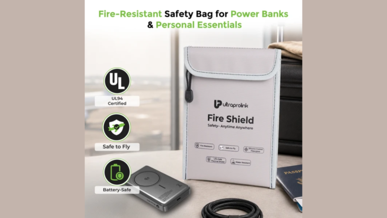 UltraProlink FireShield Fire-Resistant Power Bank Pouch Arrives in India UltraProlink FireShield Fire-Resistant Power Bank Pouch Arrives in India