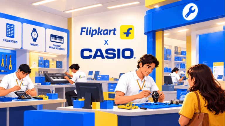 Flipkart Expands Casio Repair Network Across India